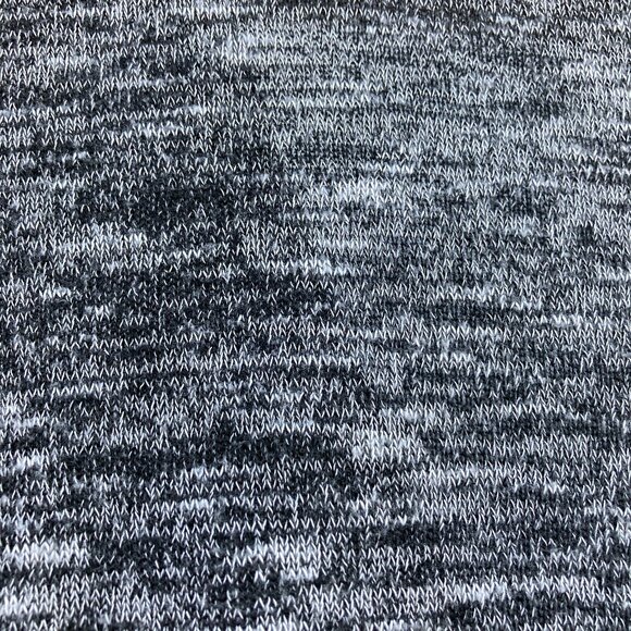 A'GACI Short Sleeve Wrap Top Knit Tie Waist V-Neck Blouse Gray White Melange XS/ - Picture 4 of 4